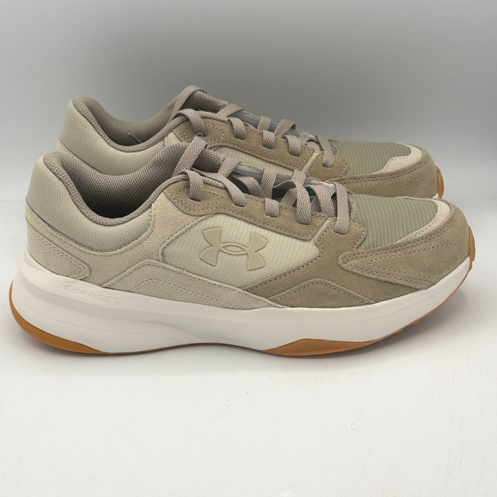 Under Armour UA Edge Suede Mens Sneakers 9.5 Brown Tan 3027731-201